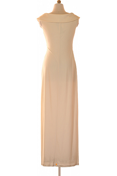 Ralph Lauren Dámské dlouhé béžové společenské šaty zavinovací polyesterové elegantní Velikost 4 | Ralph Lauren | obrázek 2