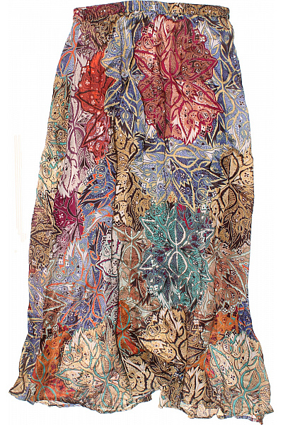 APART Dámská dlouhá volná sukně vzorovaná s gumou v pase letní plážová Velikost L | APART | obrázek 2