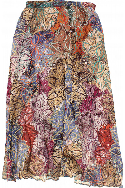 APART Dámská dlouhá volná sukně vzorovaná s gumou v pase letní plážová Velikost L | APART | obrázek 3