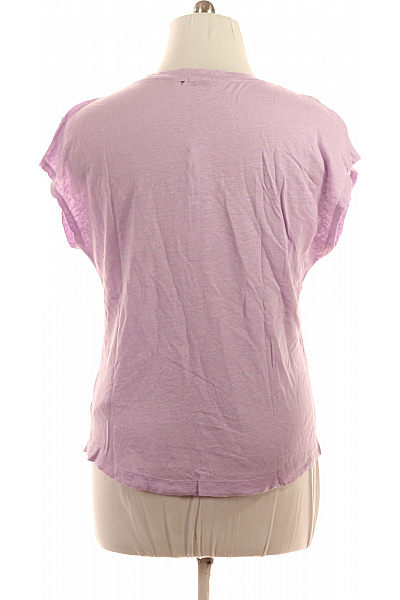 forever21 Dámské fialové basic tričko s kulatým výstřihem volný střih Vel. XL | forever21 | obrázek 2