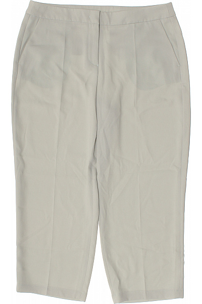 s.OLIVER Dámské polyesterové elegantní tříčtvrteční kalhoty s kapsami béžové rovné Vel. 40 | s.OLIVER | obrázek 2