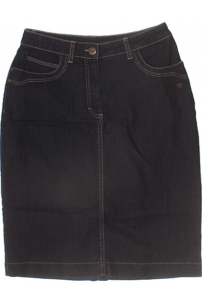 Laurie Dámská bavlněná tmavě modrá pouzdrová džínová sukně ke kolenům Vel. 36 | Laurie | obrázek 2