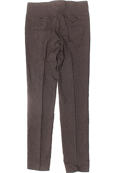 BALDESSARINI Pánské hnědé manšestrové společenské kalhoty rovné s puky Velikost 94 | BALDESSARINI | obrázek 2