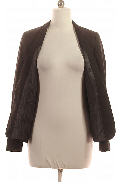 WE  Dámské černé vypasované polyesterové sako elegantní business jednořadé s jedním knoflíkem Vel. 40 | WE  | obrázek 3