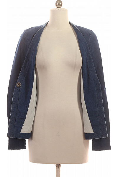 Dámské Blejzr Modrý Denham Second hand Vel. XXS | denham | obrázek 4