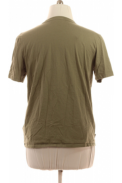 Timberland Bavlněné khaki tričko s krátkým rukávem a nápisem basic Vel. XL | Timberland | obrázek 3