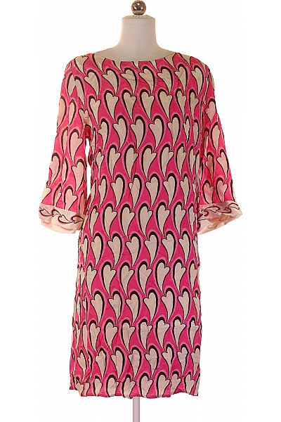 LIEBLINGSSTÜCK Dámské šaty S Krátkým Rukávem Růžové Srdíčka Volnočasové Vel. 40