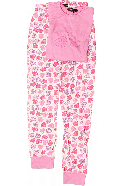 Lego Dívčí pyžamo růžové srdíčka bavlna Vel. 140 cm | Lego | obrázek 2