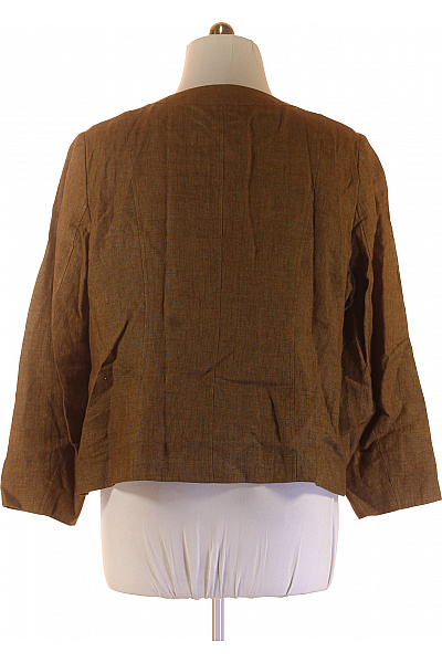WINDSMOOR Dámské Sako Lněný Hnědý Second hand Vel. 46 | WINDSMOOR | obrázek 2