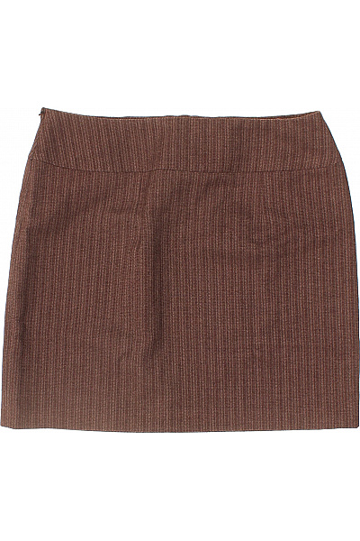 CINQUE Dámská polyesterová pouzdrová sukně hnědá svisle pruhovaná business Vel. 36 | CINQUE | obrázek 3