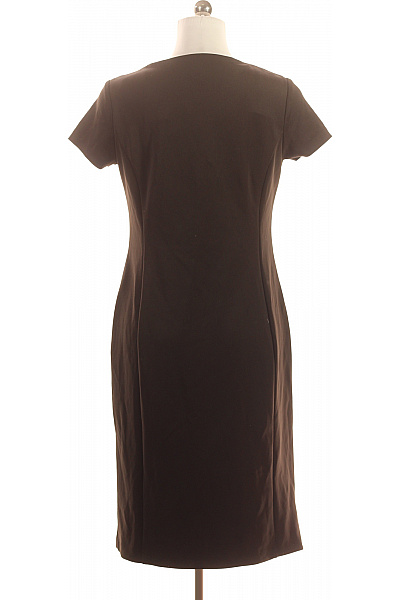 Alba Moda Hnědé pouzdrové šaty business krátké jednoduché upnuté ke kolenům Vel. 42 | Alba Moda | obrázek 3