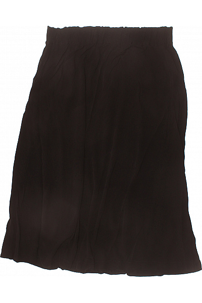 SELECTED Dámská černá splývavá midi sukně s gumou v pase Velikost 42 | SELECTED | obrázek 2