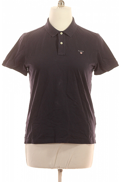 GANT Polo Tričko Tmavě Modré S Krátkým Rukávem A Výšivkou Vel. XL