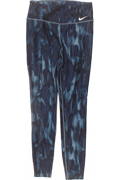 Nike Dámské modré sportovní legíny s potiskem na cvičení Velikost S | Nike | obrázek 2