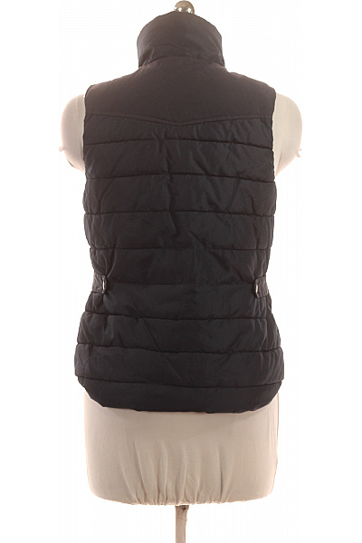 HM  Dámská tmavě modrá prošívaná zateplená teplá vesta bez rukávů Vel. 40 | HM  | obrázek 2