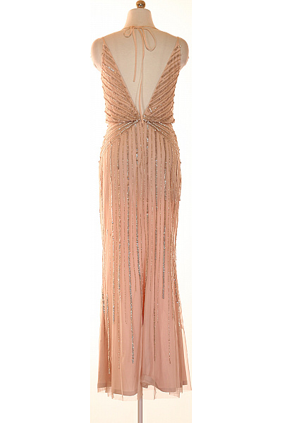Vera Mont Dámské dlouhé společenské šaty na ramínka růžové třpytivé Velikost 36 | Vera Mont | obrázek 2