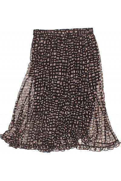 Oasis Dámská černá vzorovaná plisovaná splývavá sukně midi Velikost S | Oasis | obrázek 3
