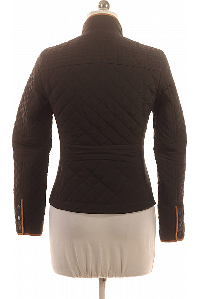 ZARA Dámská prošívaná bunda krátká hnědá elegantní se zipem Vel. M | ZARA | obrázek 3