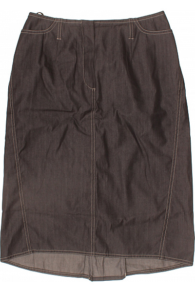 windsor. Dámská pouzdrová hnědá džínové sukně ke kolenům business Vel. 36 | windsor. | obrázek 2