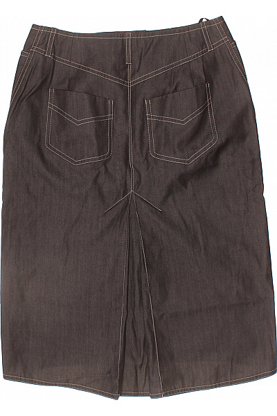 windsor. Dámská pouzdrová hnědá džínové sukně ke kolenům business Vel. 36 | windsor. | obrázek 3