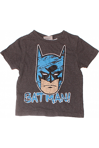 Dětské Chlapecké Batman Tričko Šedé Krátký Rukáv Potisk Velikost 2-3 | Unimoda | obrázek 2