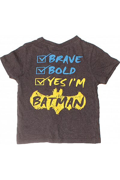 Dětské Chlapecké Batman Tričko Šedé Krátký Rukáv Potisk Velikost 2-3 | Unimoda | obrázek 3