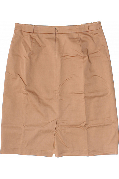 s.OLIVER Dámská bavlněná pouzdrová sukně ke kolenům béžová elegantní Vel. 40 | s.OLIVER | obrázek 3