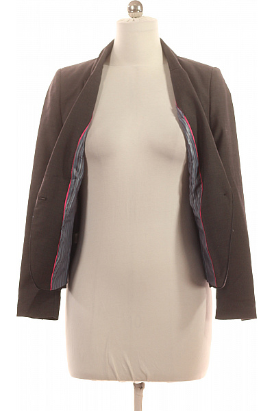 Next Dámské vypasované sako elegantní business jednořadé s jedním knoflíkem tmavě hnědé Vel. 10 | Next | obrázek 4