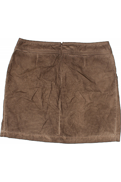 s.OLIVER Dámská hnědá semišová krátká nabíraná sukně s kapsami Vel. 42 | s.OLIVER | obrázek 3