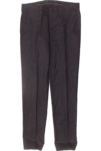 LAWRENCE GREY Pánské tmavé oblekové kalhoty rovné s kapsami business Vel. 102 | LAWRENCE GREY | obrázek 2