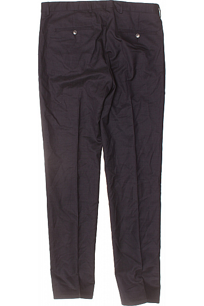 LAWRENCE GREY Pánské tmavé oblekové kalhoty rovné s kapsami business Vel. 102 | LAWRENCE GREY | obrázek 3