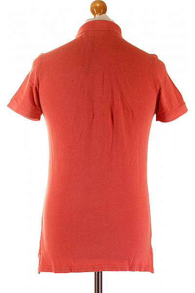 SUPERDRY Pánské bavlněné oranžové polo tričko s krátkým rukávem a výšivkou Vel. s | SUPERDRY | obrázek 2