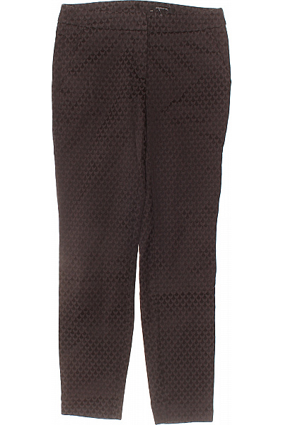 COMMA Dámské Hnědé Bavlněné Kalhoty Elegantní Rovné Cigaretové S Kapsami Vel. 34 | COMMA | obrázek 2