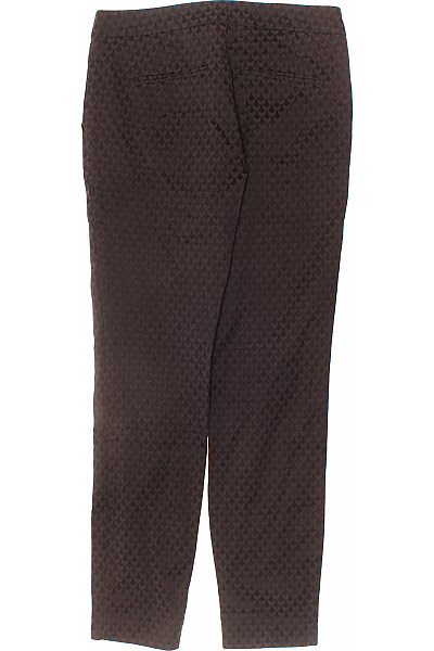 COMMA Dámské Hnědé Bavlněné Kalhoty Elegantní Rovné Cigaretové S Kapsami Vel. 34 | COMMA | obrázek 3