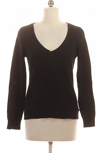 LAWRENCE GREY Dámský černý Pulovr S Výstřihem Do V Basic Vel. M