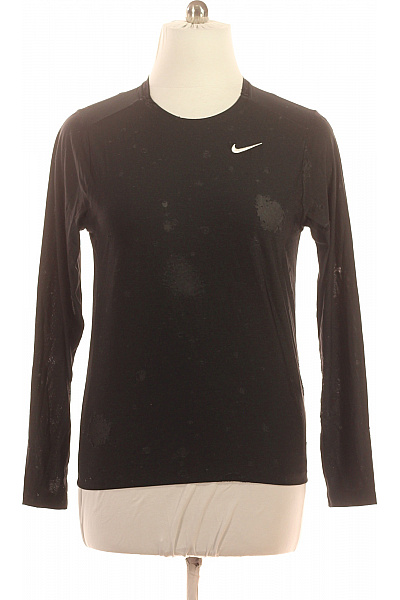 Nike Dámské černé sportovní tričko s dlouhým rukávem a logem Vel. m | Nike | obrázek 2
