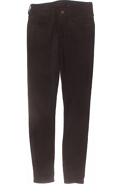 Dámské černé Strečové Skinny Džíny úzké Klasické Vel. 26