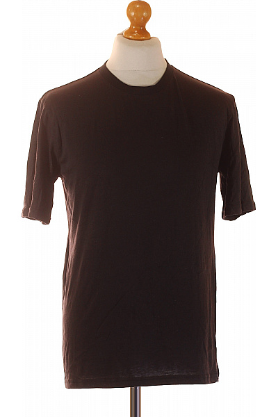 JACK & JONES Pánské Basic Jednobarevné Tmavě Hnědé Tričko S Krátkým Rukávem Vel. M