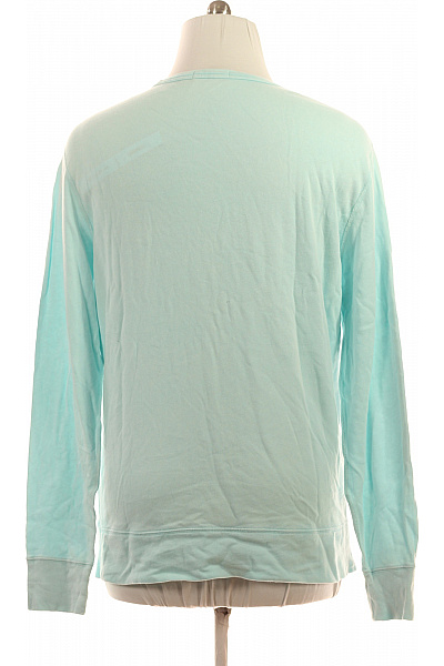 Ralph Lauren Pánské světle modré tričko dlouhý rukáv basic s kulatým výstřihem Vel. l | Ralph Lauren | obrázek 2