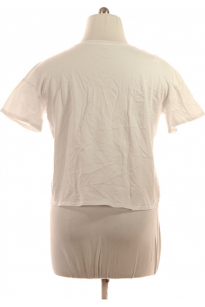 MAVI Dámské tričko s krátkým rukávem a potiskem bílé s flitry Vel. XL | MAVI | obrázek 3