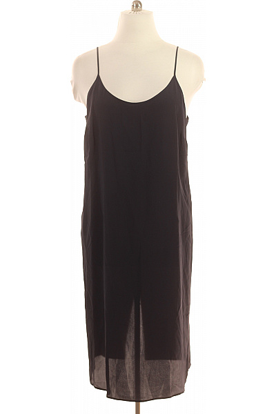 Dámská černá acetátová košilka tenká špagetová ramínka průsvitná Vel. 25 | Unimoda | obrázek 2