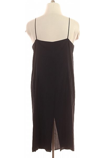 Dámská černá acetátová košilka tenká špagetová ramínka průsvitná Vel. 25 | Unimoda | obrázek 3