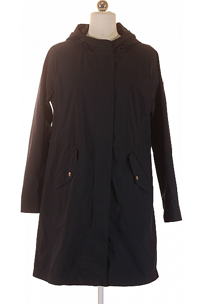 Woolrich Dámský polyesterový černý kabát s kapucí dlouhý podzimní jarní funkční nepromokavý Velikost s | Woolrich | obrázek 2