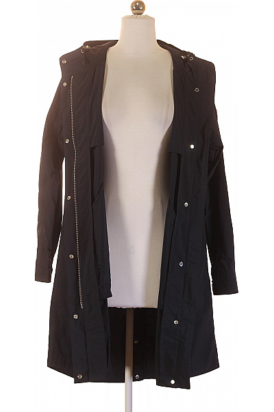 Woolrich Dámský polyesterový černý kabát s kapucí dlouhý podzimní jarní funkční nepromokavý Velikost s | Woolrich | obrázek 4