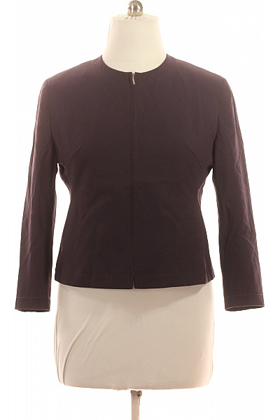 Marks & Spencer Dámský fialový blejzr elegantní vypasované bez límce na zip Velikost 44 | Marks & Spencer | obrázek 2