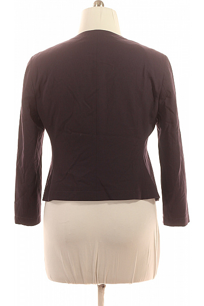 Marks & Spencer Dámský fialový blejzr elegantní vypasované bez límce na zip Velikost 44 | Marks & Spencer | obrázek 3