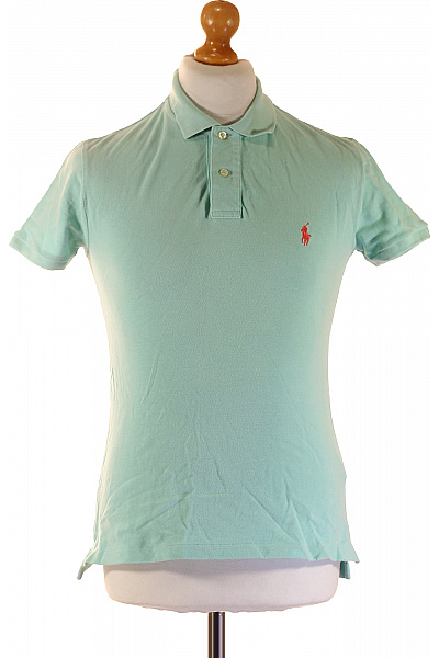 Ralph Lauren Polo Tričko Mátové Krátký Rukáv Jednobarevné S Výšivkou Velikost S