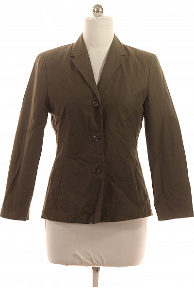 TAIFUN Dámský viskózový blejzr hnědý vypasované elegantní jarní podzimní business na běžné nošení Vel. 38 | TAIFUN | obrázek 2