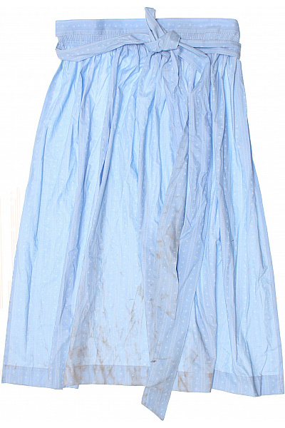 Hammerschmid Dámská Modrá Dlouhá Maxi Sukně S Puntíky A Mašlí Vel. L