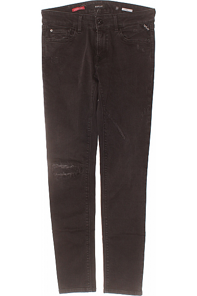 REPLAY Dámské černé Skinny Džíny Strečové Seprané S Dírami Na Kolenou Vel. 29/30